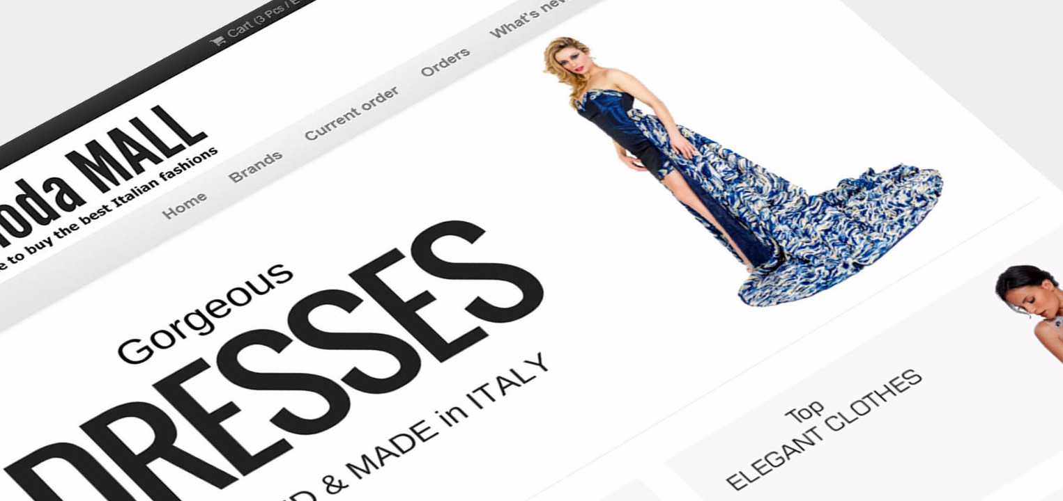 Online wholesale apparel catalog used for Italian pronto moda sourcing